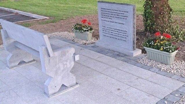 <p>Abbeyleix Famine Commemoration: A memorial headstone and limestone seat were erected last May in the grounds of Abbeyleix District Hospital/Community Nursing Unit, site of the old Abbeyleix Workhouse. Photo: James G. Carroll </p>