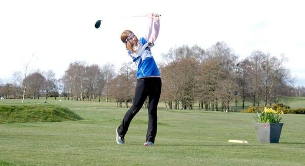 Junior Captain, Emily Feehan driving in Junior Captain, Emily Feehan driving in