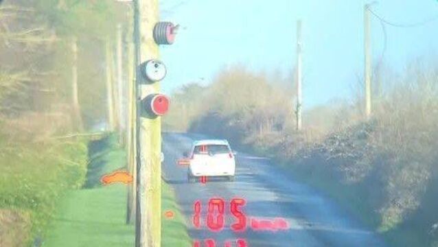 <p>One of the cars recorded on the notorious 60kph road was doing 105kph. Image: An Garda Síochána Laois Offaly</p>