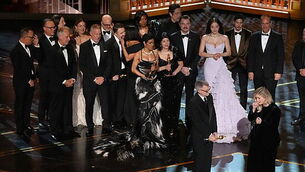 Jimmy Kimmel makes dig at Trump on Oscars stage