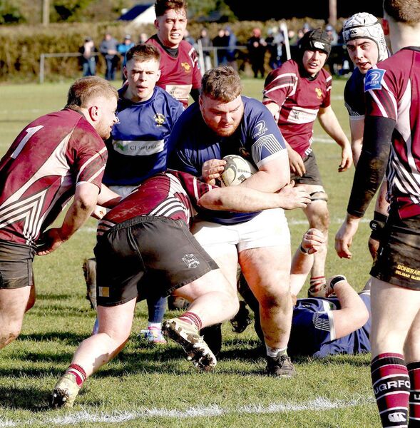 Paddy Coss drives for the Roscrea line  