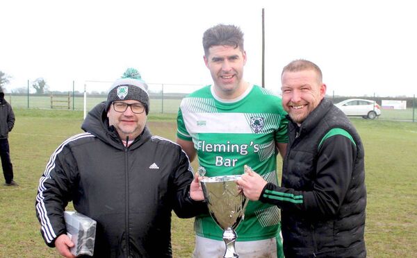 St Annes captain Cathail Dunne with the coaches