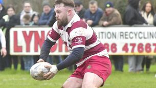 <p>Jordan Fitzpatrick scored a try for Portarlington in the defeat of Midland Warriors on Sunday Photo: Denis Byrne</p>
