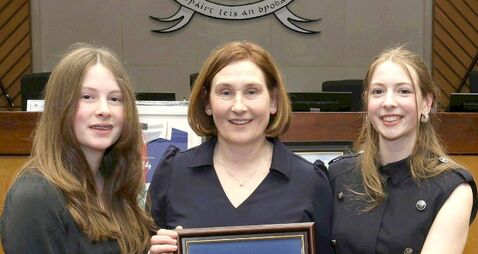 Sue Ramsbottom’s entry to LGFA Hall of Fame honoured by Laois County Council 