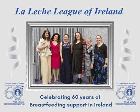 Photo of LLL Portlaoise leaders. Pictured (L-R): Brid Kirwan, Fiona Mulcahy, Claire Haworth, Jenna Healy, Shirley Butler, and Heather Rice. Picture courtesy of La Leche League Ireland. 