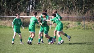 <p>The Portlaoise players celebrate a goal in their SFAI U14 Trophy Quarter-Final victory. </p> <p>The Portlaoise players celebrate a goal in their SFAI U14 Trophy Quarter-Final victory. </p>