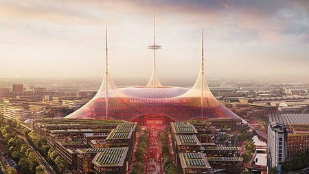 Man Utd say plans for 100,000-capacity stadium ‘on track’ but no timeframe yet