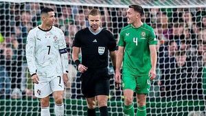 Glenn Nyberg, who sent off Ronaldo in Dublin, to officiate Ireland playoff
