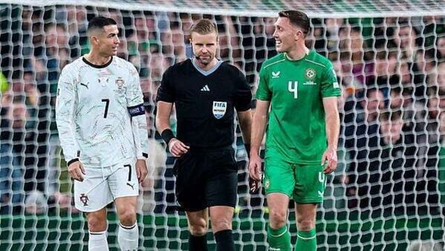 Glenn Nyberg, who sent off Ronaldo in Dublin, to officiate Ireland playoff