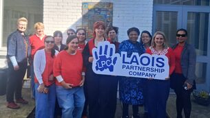 <p>Members of Laois Partnership Company with participants at the launch of the project </p> <p>Members of Laois Partnership Company with participants at the launch of the project </p>