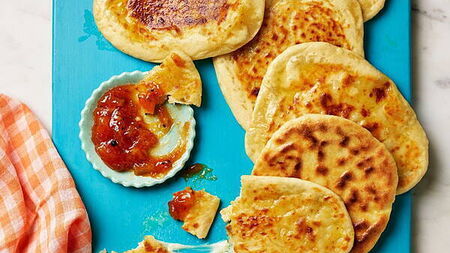 Shelina Permalloo’s quick cheesy naan recipe