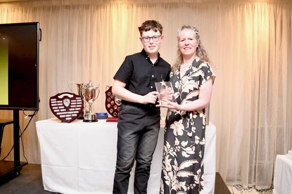 Leo Smith collecting his Leinster Star Award