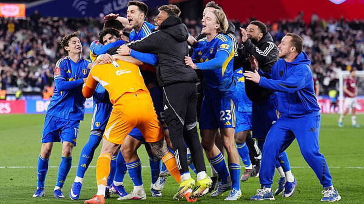 Leeds win shootout to seal semi-final spot after last-gasp West Ham fightback