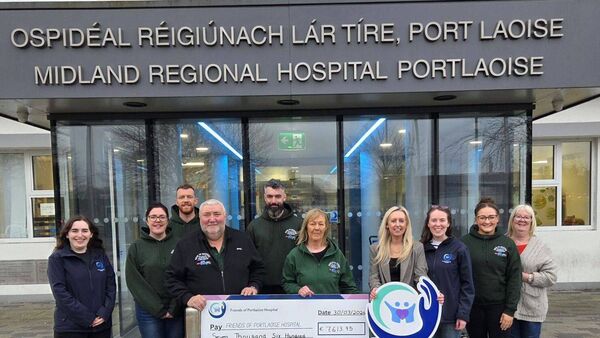 Friends of Laois hospital raise €7,600 on ‘road to recovery’
