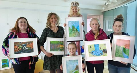 Laois NS pupils create wonderful art inspired by Slieve Bloom mountains