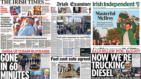 What the papers say: Monday's front pages