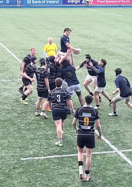 A clean won line out for Portlaoise in the Tom Darcy Cup final
