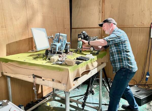 Seamus Malone hard at work.