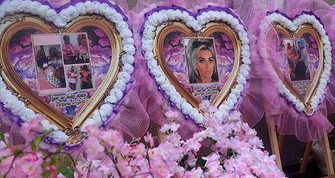 Family of Scarlett Faulkner pay tribute to her with vigil of flowers and photographs