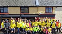 Clonaslee High Nellies cycle 134km to Shannon for BUMBLEance