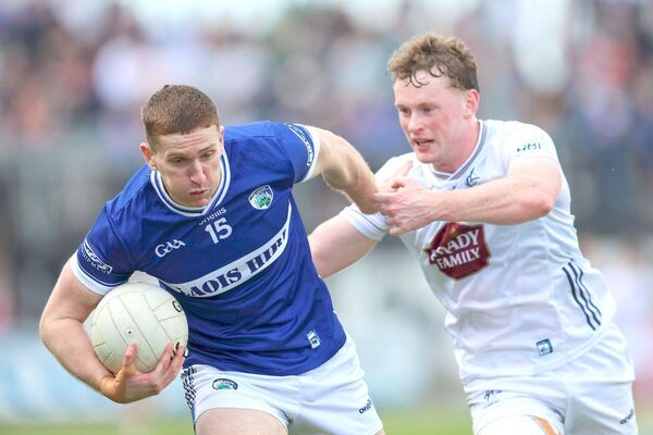 Evan O'Carroll makes a bee-line for the Kildare goalmouth 	 Photo: Paul Dargan 