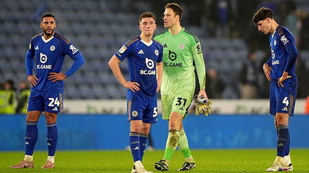 Leicester’s decline from Premier League champions to brink of League One