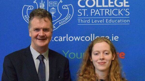 Laois student receives Entrance Scholarship to Carlow College