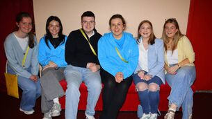 <p>Máire and Danielle O'Driscoll, Matthew Hosey, Amelia Chodorska, Hannah Keogh and Lisa McHugh at the show Photos: Paul Curran </p>
