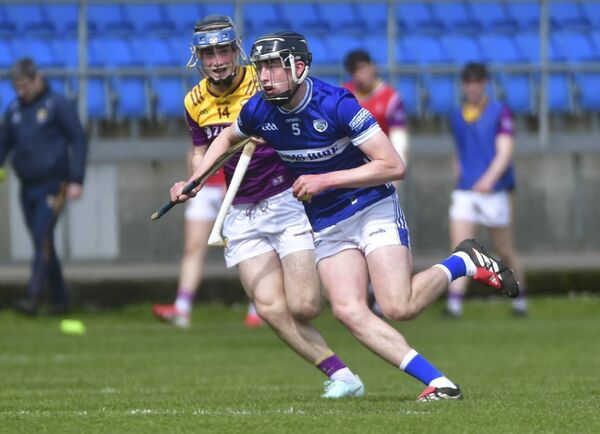 Harry Donoghue (Laois) breaking against Wexford Photo: Denis Byrne Harry Donoghue (Laois) breaking against Wexford Photo: Denis Byrne