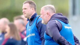 <p>Laois minor ladies manager, Adrian Slevin didn't have too many stressful moments on Sunday 	 Photo: Paul Dargan</p>