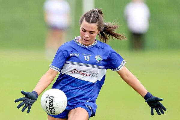 Laois's Aideen Gee has a shot for a score against Westmeath 	 Photo: Paul Dargan