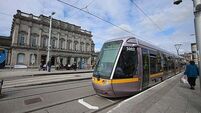 Luas red line services resume with delays after car, bus, and tram collide in Dublin