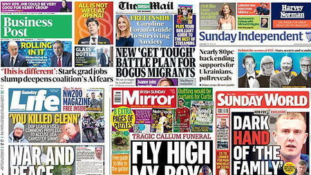 What the papers say: Sunday's front pages
