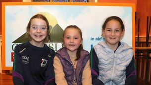 <p>Aoife Flanagan, Jill Rowney and Anna Rowney pictured at the cheque presentation. Photo: Michael Scully </p>