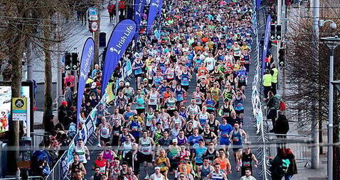 Dublin half marathon: Winners cross the line as road closures remain