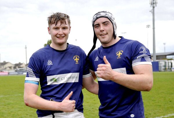 Ronan Donlan and Cian Butler in a happy mood after the final Photo Martin Rowe
