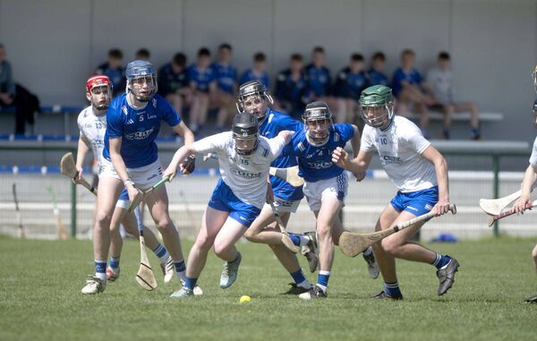 The race to win possession is on between Laois and Waterford players in their Celtic Challenge Cup Division 2 game Photo: Denis Byrne The race to win possession is on between Laois and Waterford players in their Celtic Challenge Cup Division 2 game Photo: Denis Byrne