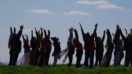Bealtaine celebrations take place on the Hill of Uisneach in Co Westmeath