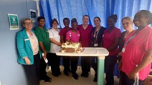 <p>Staff from Midland Regional Hospital Portlaoise celebrate International Day of the Midwife 2026</p>