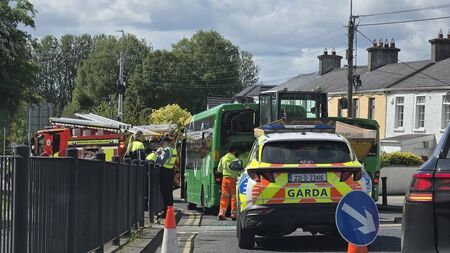Gardaí at scene of Portlaoise crash