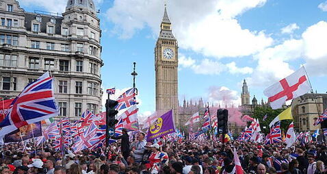 Massive policing operation as two protests and FA Cup final coincide in London