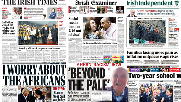 What the papers say: Thursday's front pages