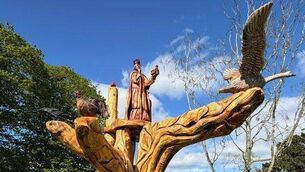 <p>A section of the tree sculpture</p>