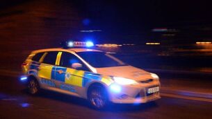 <p>Garda patrol car at night generic image, garda car sirens on</p>