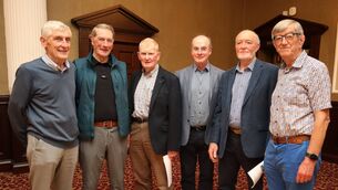 <p>Dick Ryan, Liam O'Flaherty, Paul Lyons, Noel Brady, Tom Clowry and John O'Donovan</p> <p>Dick Ryan, Liam O'Flaherty, Paul Lyons, Noel Brady, Tom Clowry and John O'Donovan</p>