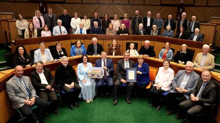 Laois Co Council honours Camross heritage committee with reception