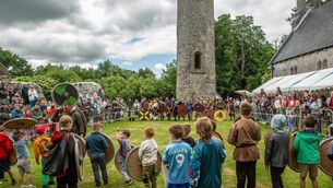 <p>The Kids vs Viking battles are always a highlight of Timahoe Heritage Festival</p> <p>The Kids vs Viking battles are always a highlight of Timahoe Heritage Festival</p>