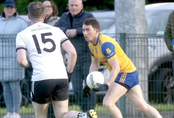 Conor Kealy (St Joseph's) in possession in their ACFL Division 1 game against Arles Killeen Photo: Denis Byrne Conor Kealy (St Joseph's) in possession in their ACFL Division 1 game against Arles Killeen Photo: Denis Byrne