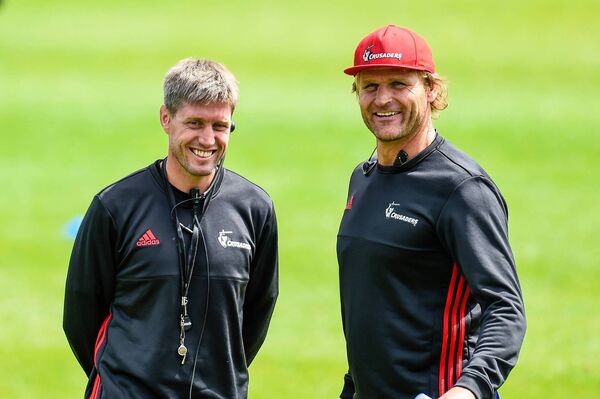 Ronan O'Gara and Scott Robertson could each provide a solution to Leinster's woes. Photo: INPHO/Photosport/John Davidson