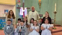 First Holy Communion day in Borris-in-Ossory 